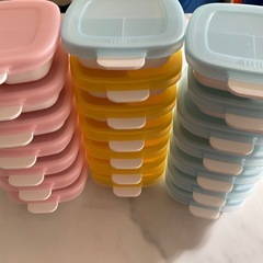 ダイソー 仕切れる離乳食パック 21個セットの画像