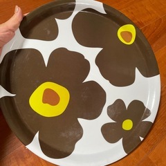 花柄　お盆　おぼん　トレー　キッチン　の画像
