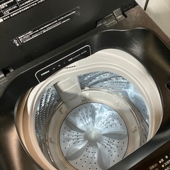 I2511-457 ハイセンス 全自動電気洗濯機 HW-G55E2K 2022年製 動作確認済み 容量5.5kg 中古の画像