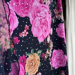 社交ダンス　スカート　バラ柄　新品の画像