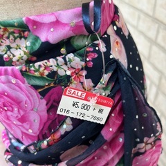 社交ダンス　スカート　バラ柄　新品の画像