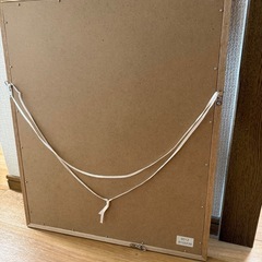 ウォールミラー　木目　　　の画像