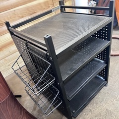 スライドスチールラック　収納の画像