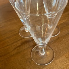薄いガラス製　ワイングラス3個セットの画像