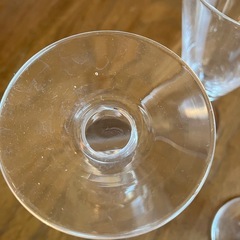薄いガラス製　ワイングラス3個セットの画像
