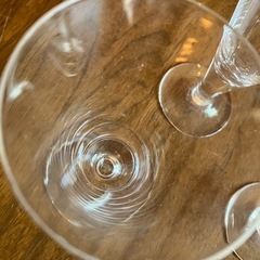 薄いガラス製　ワイングラス3個セットの画像