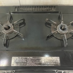 J619⭐️大阪ガス　ホース無し　2014年製　ガスコンロ　ブラックの画像