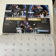 ホッカイドウ競馬カラーカレンダー未使用の画像