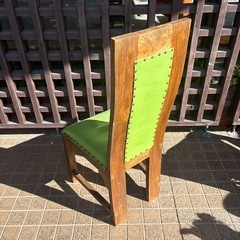 木製 × 合皮レザー椅子
の画像