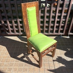 木製 × 合皮レザー椅子
の画像