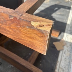 木製 × 合皮レザー椅子
の画像