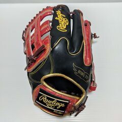 ◆左投げ用｜Rawlings｜ローリングス｜GR1FHPN55W｜11-3/4｜グラブ｜軟式用｜一般用｜ブラック/スカーレット｜オールフィルダー｜グローブの画像