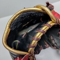 ◆左投げ用｜Rawlings｜ローリングス｜GR1FHPN55W｜11-3/4｜グラブ｜軟式用｜一般用｜ブラック/スカーレット｜オールフィルダー｜グローブの画像