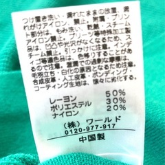 新品　タグ付きVネックニット グリーンの画像