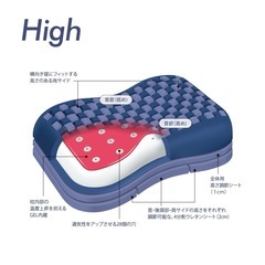西川（nishikawa）　【エアー4D】ピローHigh　ネイビーの画像