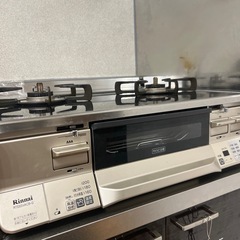 リンナイ　ガスコンロ　2口　グリル付きの画像
