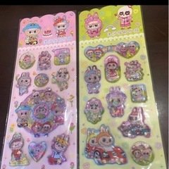 9おしりシール ラブブ シール キャラクター ボンボンドロップシール ぷくぷくシール　2枚で1000の画像