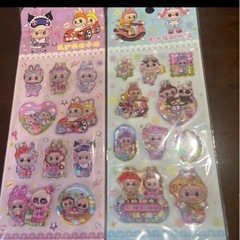 9おしりシール ラブブ シール キャラクター ボンボンドロップシール ぷくぷくシール　2枚で1000の画像