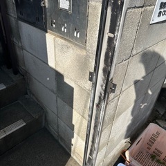 伸縮フェンス　アルミ　アコーディオン　1m ゲート　門扉
の画像