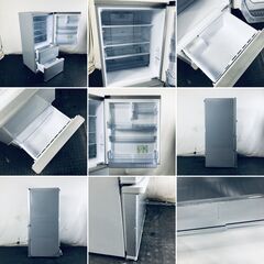 ID:rg221098 【自社配送エリア内限定】アクア AQUA 冷蔵庫 ファミリー 中古 2019年製 3ドア 272L シルバー ファン式 右開き AQR-27H(S)  【リユース品：状態B】【送料無料】【設置費用無料】の画像