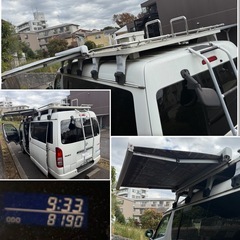 ✨奇跡の走行8100km✨ハイエース🚘 4WD・スーパーGL・ロング・ワイド・Ｍルーフ・ガソリン🚘 走行◎ブレーキ◎ステアリング◎全国自走でお届け可能です😊の画像