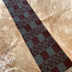 V.FRAAS ヴィフラースCASHMINKマフラーショール ストール スカーフパープル紫色グレイグレー灰色縦163センチ横35.5センチドイツ製メンズmen’s男性用紳士レディースlady's LADYS女性用婦人ウィメンズwomen’sユニセックス男女兼用の画像