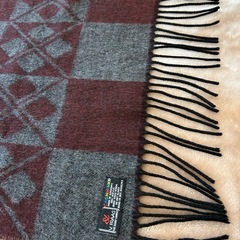 V.FRAAS ヴィフラースCASHMINKマフラーショール ストール スカーフパープル紫色グレイグレー灰色縦163センチ横35.5センチドイツ製メンズmen’s男性用紳士レディースlady's LADYS女性用婦人ウィメンズwomen’sユニセックス男女兼用の画像