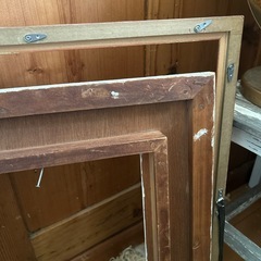 フレーム　2点セット　額縁インテリアアンティークヴィンテージレトロ什器油絵店舗の画像