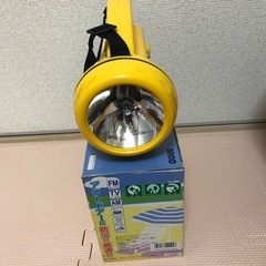 電池式防水ラジオランタン イエローの画像