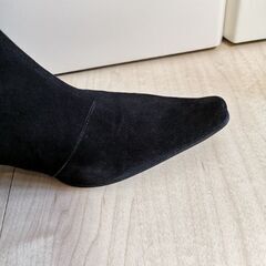 スエード 黒 ブーツ 卑弥呼 24.5cm の画像