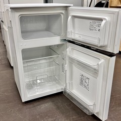 A1774 🌟配送♻️設置🉑‼️2017年製　HISENSE2ドア冷蔵庫玄HR-B95A 93L🌟動作確認済⭕️保証付きの画像