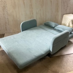 J620⭐️日昇　2人掛けソファベッド　説明書付きの画像