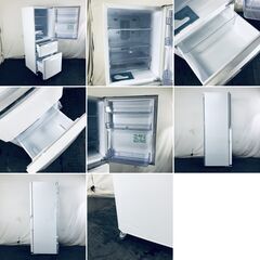 ID:rg221206 【自社配送エリア内限定】三菱 MITSUBISHI 冷蔵庫 ファミリー 中古 2016年製 3ドア 335L ホワイト ファン式 右開き MR-C34Z-W1  【リユース品：状態B】【送料無料】【設置費用無料】の画像