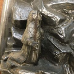 JME080S)ヨーロッパ雑貨 レリーフ アンティーク 幅：約21cm  高さ：約25cm  中古品【取りに来られる方限定】の画像