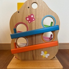 エデュテ ベビー＆キッズ ツリースロープ 木のおもちゃ スロープ ボール落とし の画像