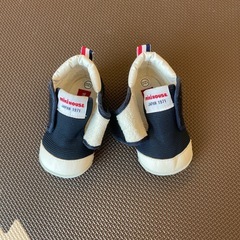 ミキハウス ベビーシューズ 12cm ネイビーの画像