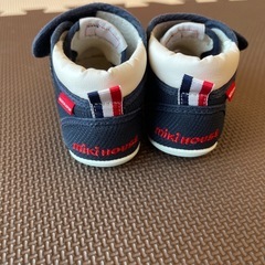 ミキハウス ベビーシューズ 12cm ネイビーの画像