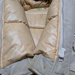 ▲EDWIN フードファー付きダウンショートジャンパー▲古着の画像