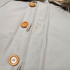 ▲EDWIN フードファー付きダウンショートジャンパー▲古着の画像