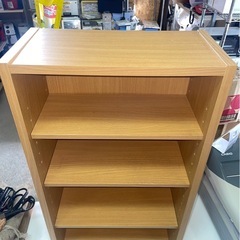 4段　カラーボックス　収納　棚　便利　書棚　本　漫画　棚高さ調節可　中古　③の画像