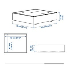 IKEA ベッド下収納　2セットの画像