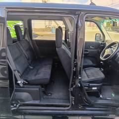 【車検2年付き☆コミコミ25万8000円】平成25年　ホンダ　バモス　黒　走行距離138,000㎞　社外AW　バックカメラ付きの画像