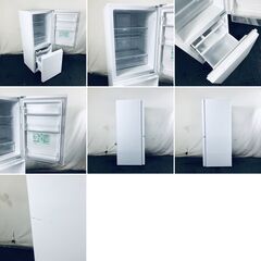 ID:rg221214 アクア AQUA 冷蔵庫 一人暮らし 中古 2024年製 2ドア 200L スノーホワイト ファン式 右開き AQR-20P(W)  【リユース品：状態B】【送料無料】【設置費用無料】の画像