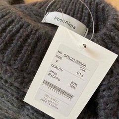 新品未使用　poshalma ローゲージオーバーサイズミックスニットの画像