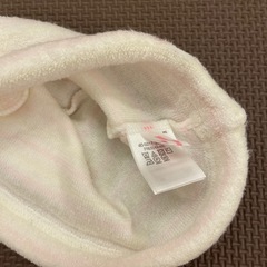 ミキハウス帽子　ベビー帽子 ウサギ刺繍の画像