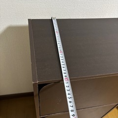 3段扉付きカラーボックスの画像