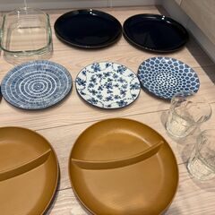 お皿＋グラスまとめての画像