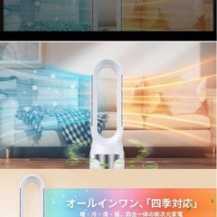 セラミックヒーター暖房・冷房・空気清浄・空気循環 ECO省エネ 3段暖風の画像