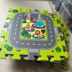 受け渡し決定ジョイントマット 子供 面白い 道路 電車の画像