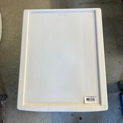 K2511-289 色付きクリアチェスト 6段 キャスター付き 書類ケース レターケース B4 深型 ホワイト キズ汚れ有り の画像